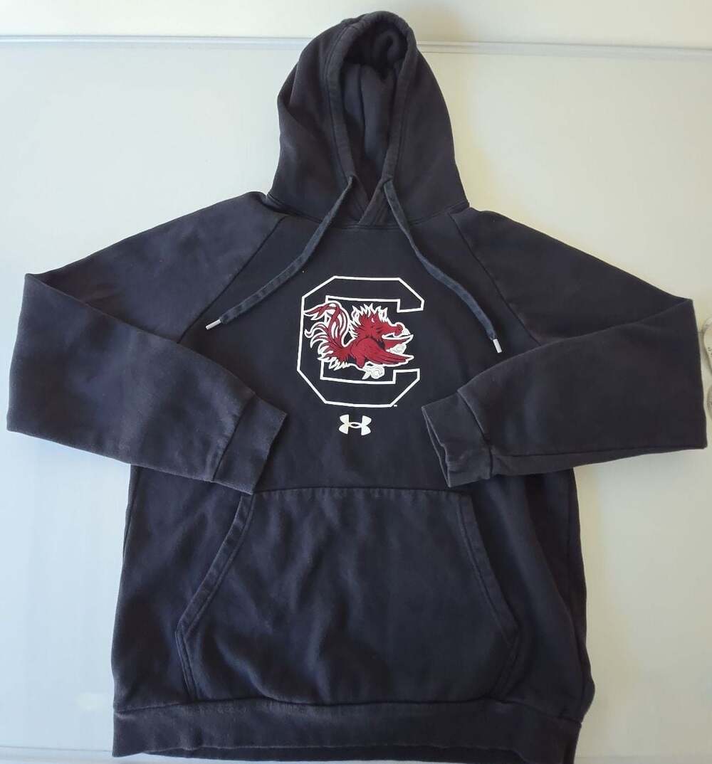 Under Armour University of South Carolina Gamecocks Black Hoodie Sweatshirt Med.